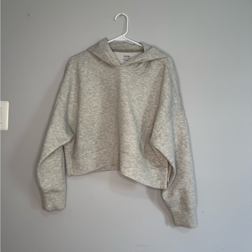 YPB neoKNIT Gray, Croppes Hoodie